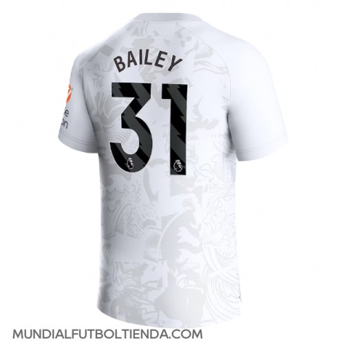 Camiseta Aston Villa Leon Bailey #31 Segunda Equipación Replica 2023-24 mangas cortas